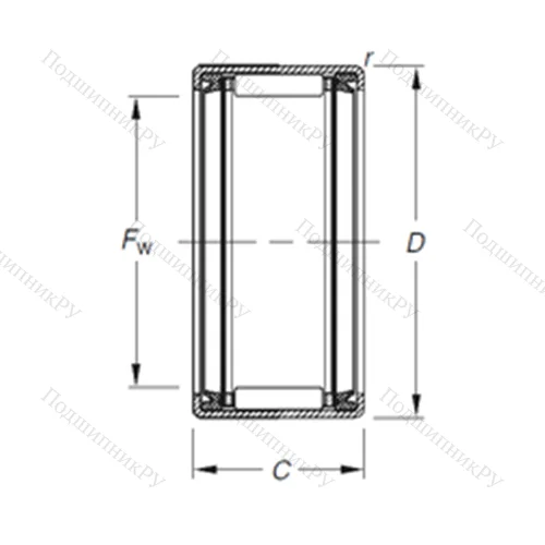 Подшипник игольчатый радиальный JTT-810