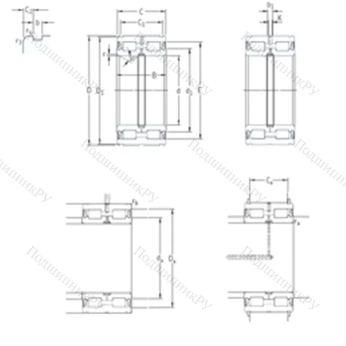 Подшипник роликовый радиальный NNF 5004ADB-2LSV от производителя  SKF