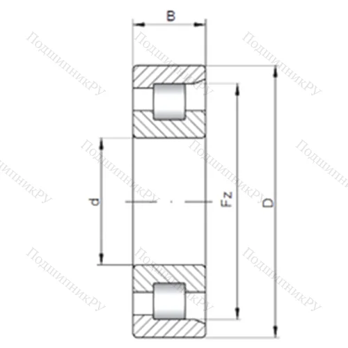 Подшипник роликовый радиальный NF 1921 от производителя  CX