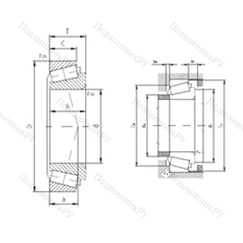 Подшипник роликовый радиально-упорный 31317A