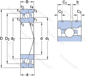 Подшипник 7014 CB/HCP 4AL