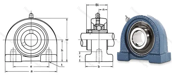 Подшипниковый узел UCPA 204