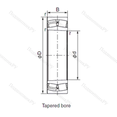 Подшипник роликовый радиальный 23230EX 1K