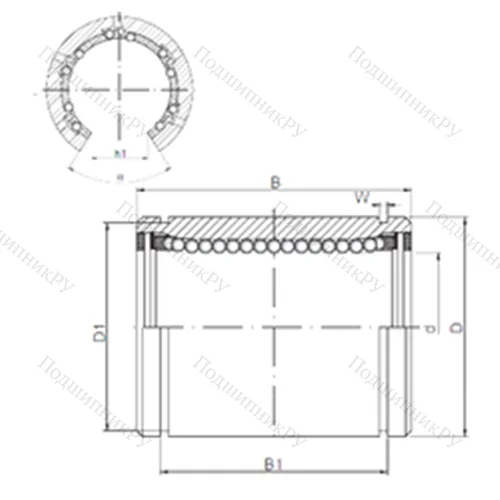 Подшипник шариковый линейный LM 10OP от производителя  CX