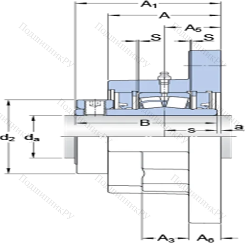 Фланцевые роликоподшипниковые узлы (стопорное кольцо, для дюймовых валов) FYR 2 7/16-3