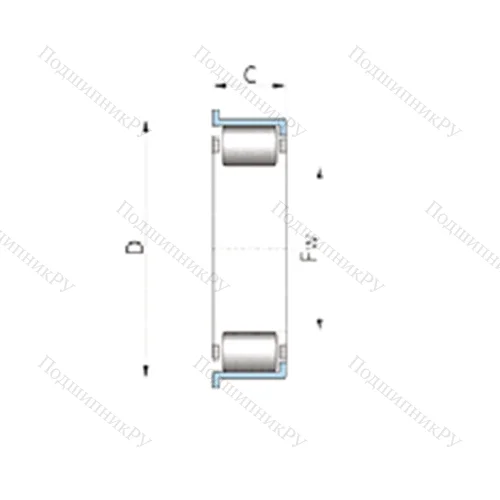Подшипник роликовый радиальный F-236947.02 от производителя  INA