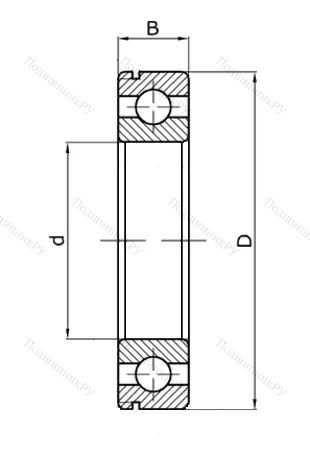 Шариковый однорядный подшипник 50309 (6309 N) в Подольске