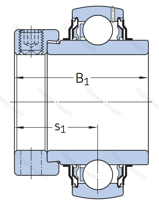 Корпусный подшипник YEL 209-112-2F в Подольске