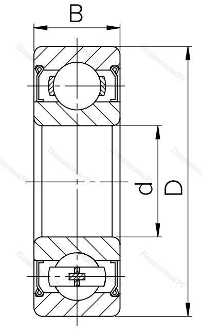 Шариковый однорядный подшипник 80314 (6314 ZZ) в Подольске