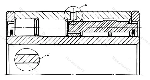 Подшипник  6442134 (NNU 6034) размер 170x260x160 от производителя  ГПЗ-1 Подшипник  6442134 (NNU 6034) размер 170x260x160 от производителя  ГПЗ-1