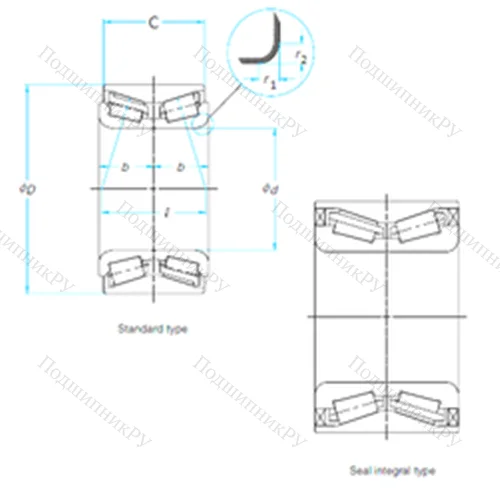 Подшипник роликовый радиально-упорный JRM 3938A-92UA 2 от производителя  TIMKEN