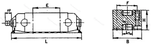 Подшипник  ЛОК-19Л размер 75x27x19