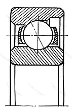 Подшипник  6008 (E 8) размер 8x24x7 от производителя  SKF Подшипник  6008 (E 8) размер 8x24x7 от производителя  SKF