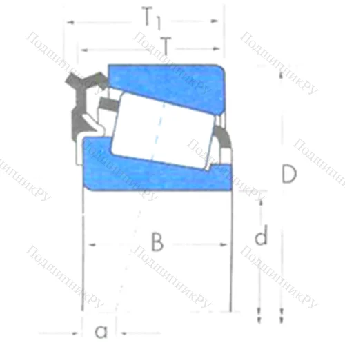 Подшипник роликовый радиально-упорный U 399A/U 365L