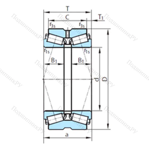 Подшипник роликовый радиально-упорный PSL 610-22