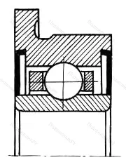 Подшипник  880755 размер 4,763x12,7/14,3x4,978