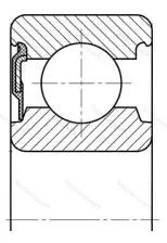 Подшипник  62309-RS (160609) размер 45x100x36 от производителя  SKF