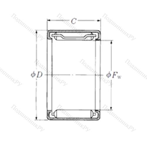Подшипник игольчатый радиальный J-36
