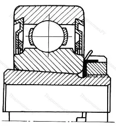 Модификация подшипника 380708Т2С17 размер 40x85x23/35 от производителя  ГПЗ-8