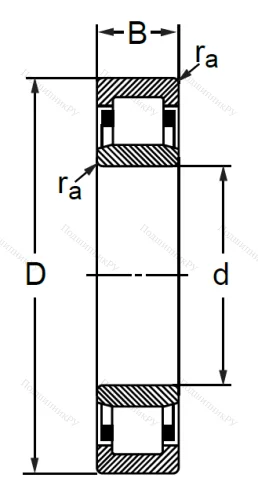 Цилиндрический роликовый подшипник 32312 Л (NU 312 M) в Подольске Цилиндрический роликовый подшипник 32312 Л (NU 312 M) в Подольске