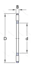 Подшипник  999115 (K 81115TN) размер 75x100x7,5