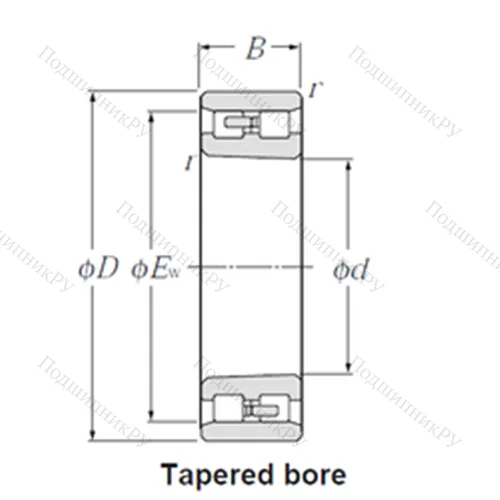 Подшипник роликовый радиальный NN 3030K/W 33
