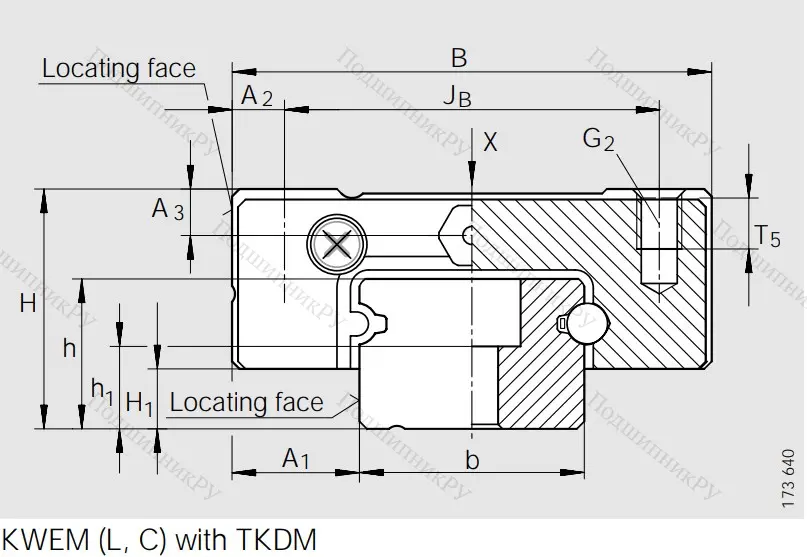 Каретка коррозионностойкая, двухрядная KWEM 15-G 2-G 2-B-V 0 в Подольске