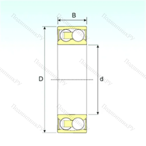 Подшипник шариковый радиальный самоцентрирующийся 2305-2RSTN 9
