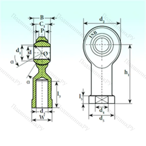 Подшипник скольжения сферический TSF.R 4 от производителя  ISB