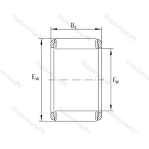 Подшипник игольчатый радиальный KZK 22x28x13