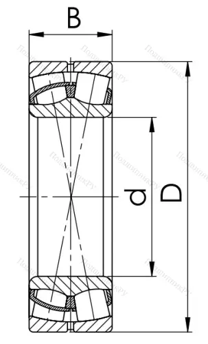 Сферический роликовый подшипник 53510 АН (22210 CCW 33) в Подольске