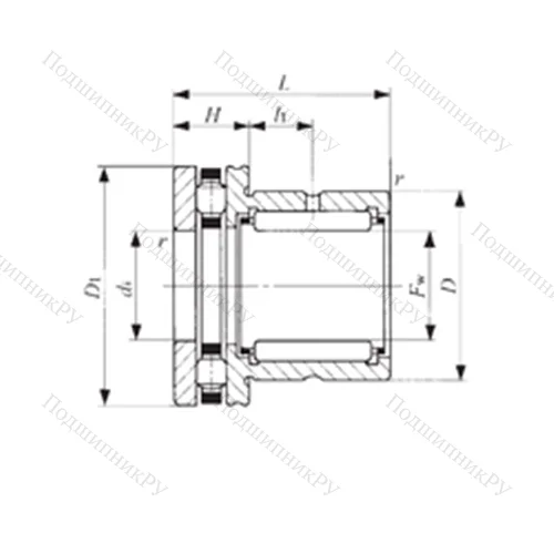 Подшипник комбинированный NBX 1523