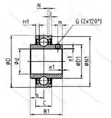 Корпусный подшипник CUC 208 в Подольске