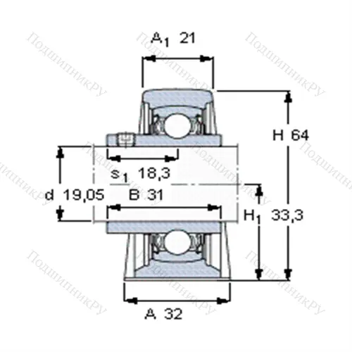 Стационарные подшипниковые узлы типа Y для высоких температур YAR 204-012-2FW/VA 228