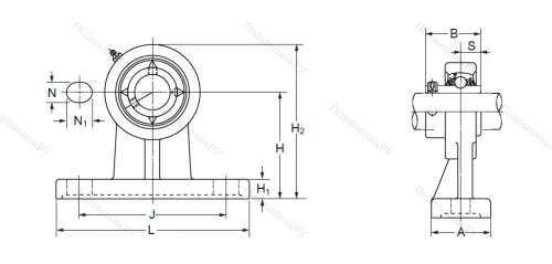 Подшипниковый узел UCPH 207 (UCHP 207) в Подольске Подшипниковый узел UCPH 207 (UCHP 207) в Подольске