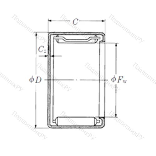 Подшипник игольчатый радиальный MFJL-1620L