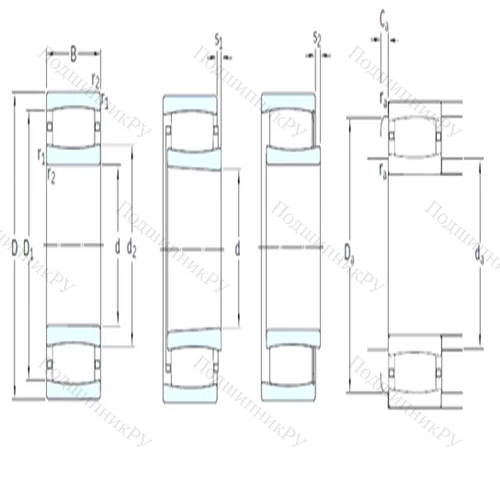 Подшипник роликовый тороидальный C 31/670KMB от производителя  SKF