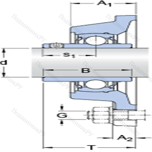Фланцевые подшипниковые узлы типа Y с прямоугольным фланцем для высоких температур FY 2.7/16 TF/VA 228