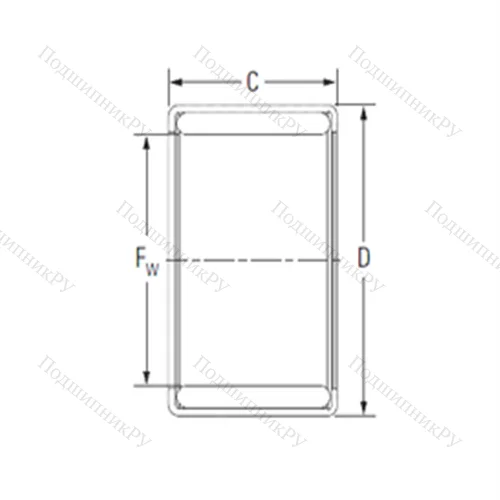 Подшипник игольчатый радиальный YM 222820