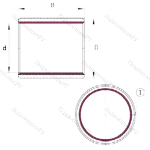 Подшипник скольжения EGB 0510-E 40