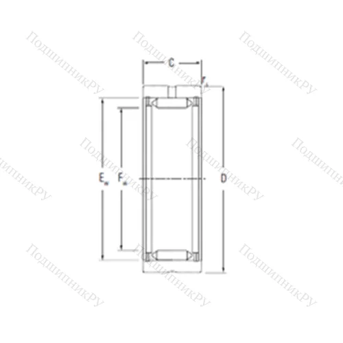 Подшипник игольчатый радиальный RNA 22040