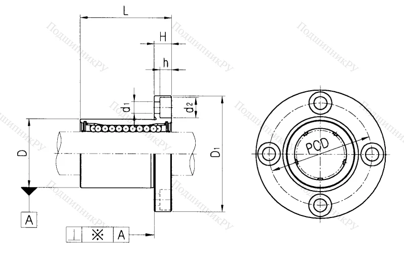 Подшипник LMEF 30 UU в Подольске