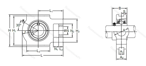 Подшипниковый узел UCT 307 в Подольске