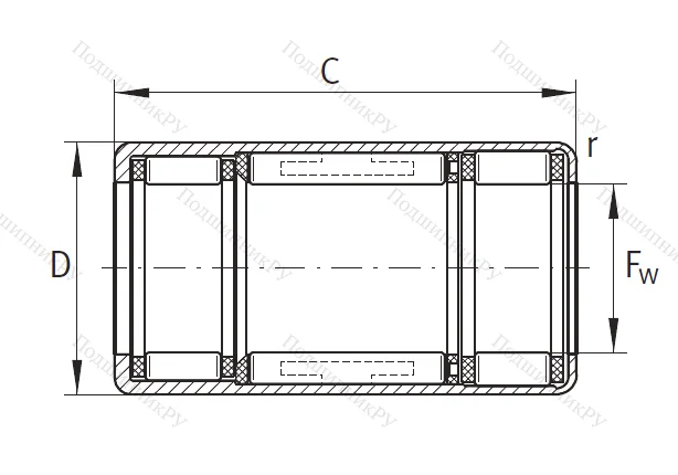 Подшипник обгонной муфты обгонная муфта HFL 2530 L 564