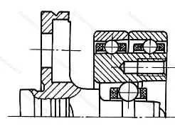 Модификация подшипника 4-300083Ю2Т размер 6x18/22x14,8