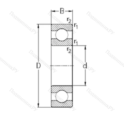 Подшипник шариковый радиальный 61856-MA от производителя  NKE Подшипник шариковый радиальный 61856-MA от производителя  NKE