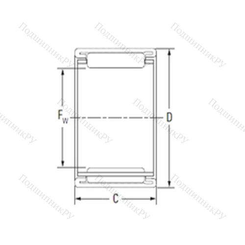 Подшипник игольчатый радиальный 12BTM 1810
