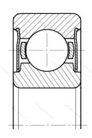 Подшипник  80108 (6008-ZZ) размер 40x68x15