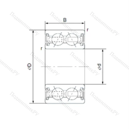 Подшипник шариковый радиально-упорный