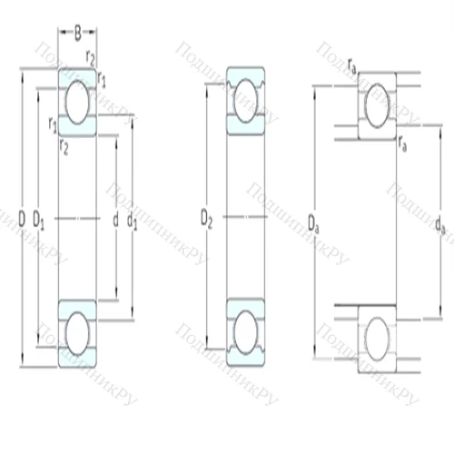 Подшипник шариковый радиальный D/W R 3A от производителя  SKF